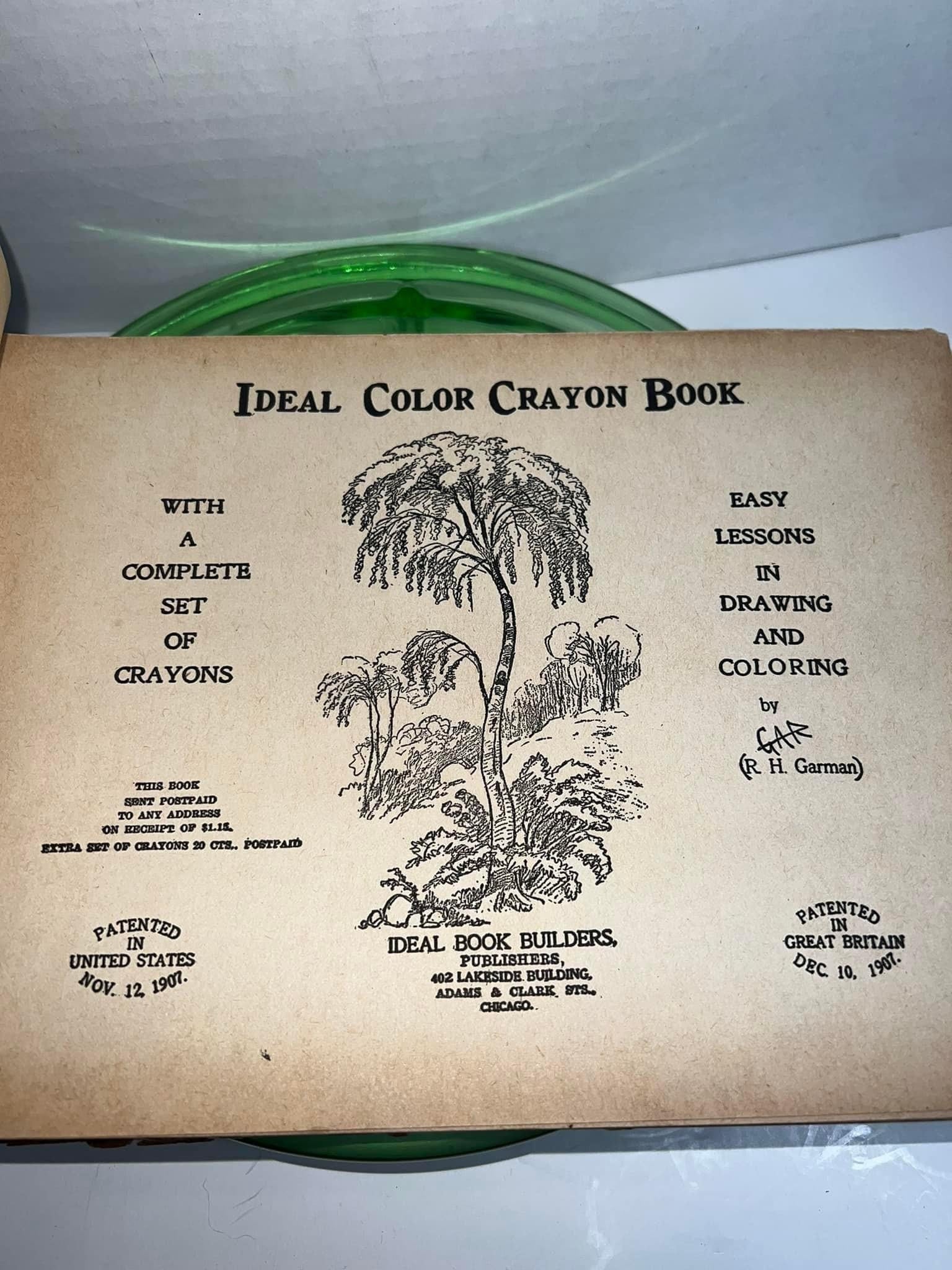 Antique 1907. Early coloring book Ideal coloring book