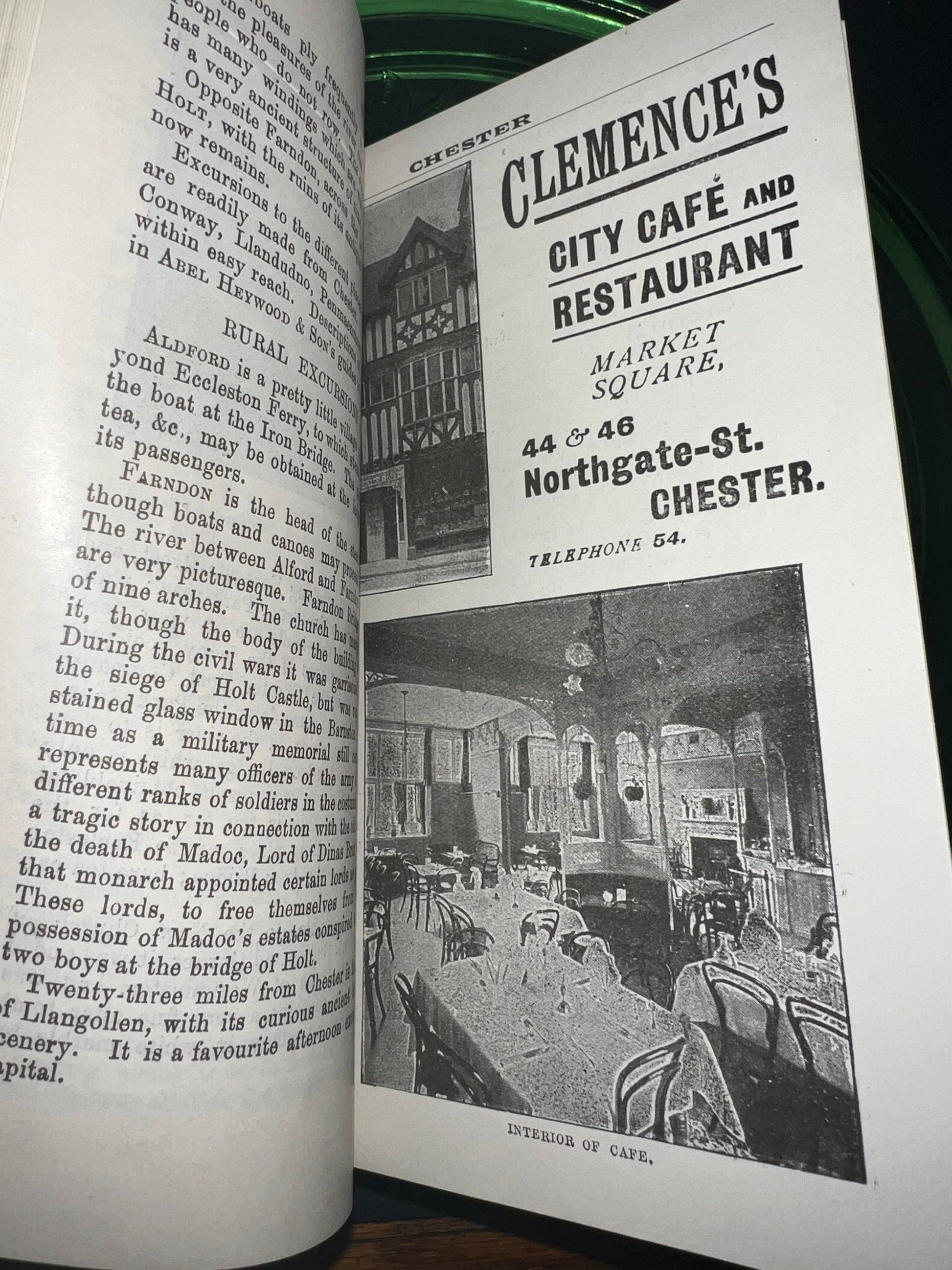 Antique touring guide Chester illustrated c 1911