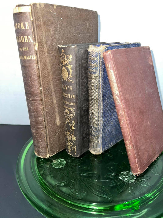Antique Victorian Early books 1850s American tract young reader