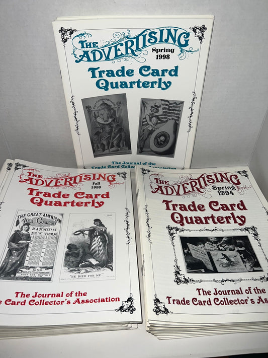 Vintage Trade card collector books The advertising trade card quarterly 35 issues 1994-2002
