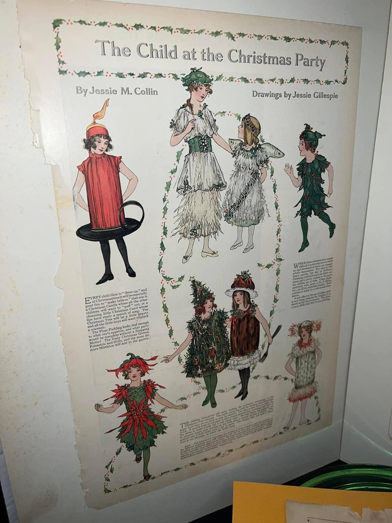 Antique early 1900s 4 early holiday advertising Thanksgiving & Christmas prints