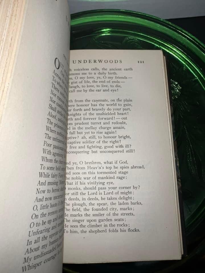 Antique 1905 The biographical edition Robert Louis Stevenson Complete poems - a child’s garden of verses , underwood’s- ballads