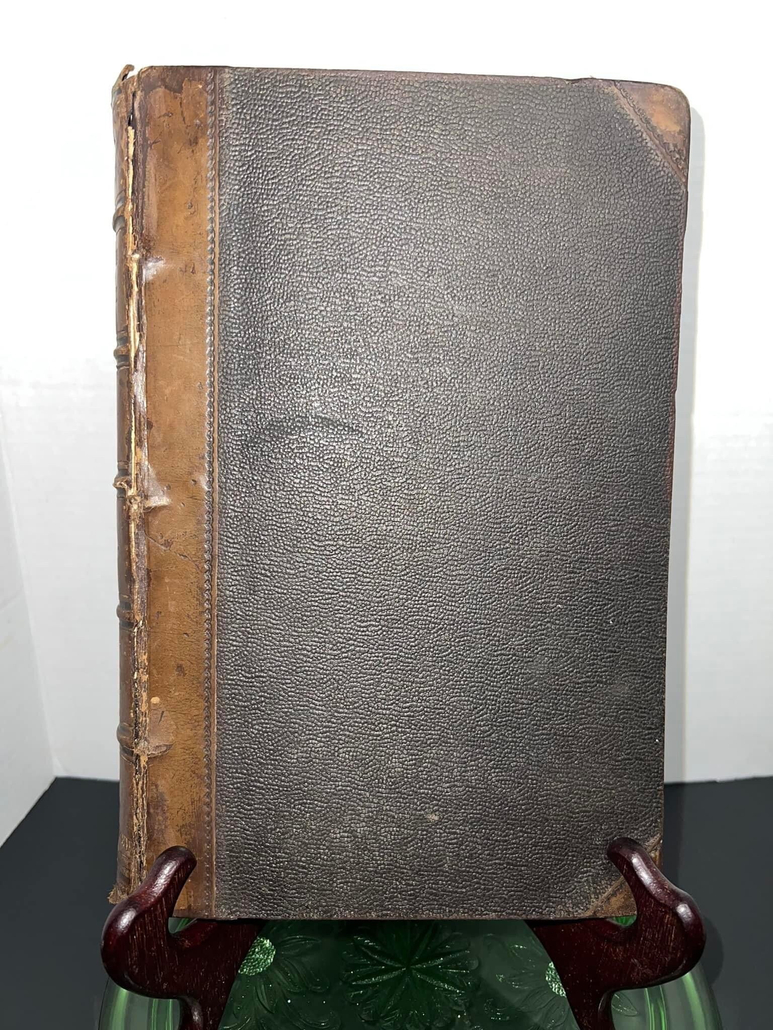 Antique Victorian 1853 The illustrated magazine of art - volume 2 beautiful engravings-2 fold outs