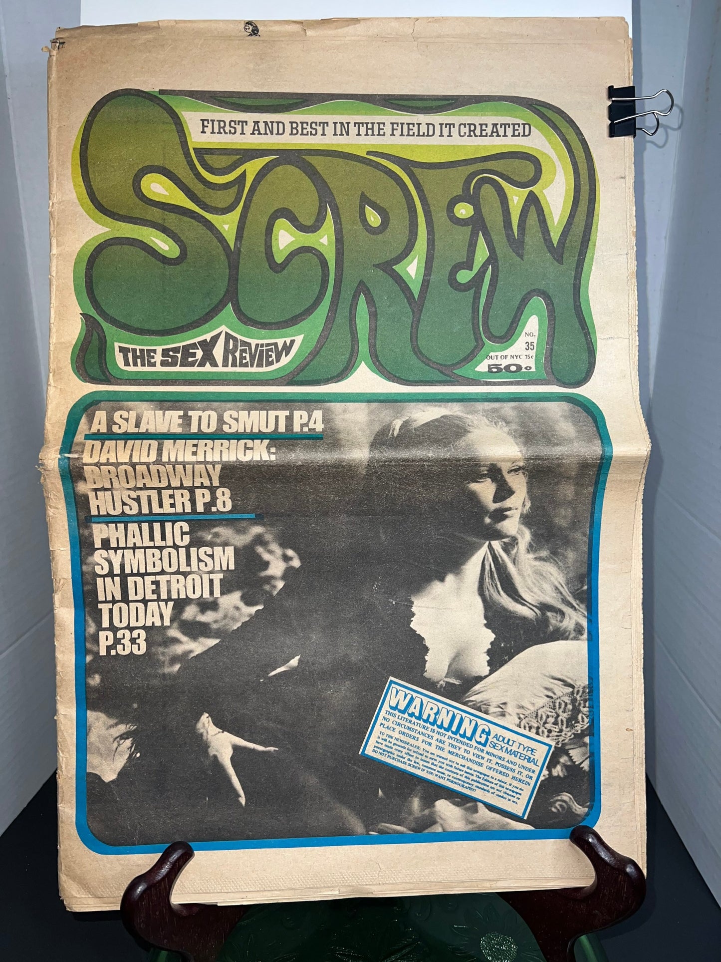 Vintage screw magazine adult retro smut 1969 risqué hippie