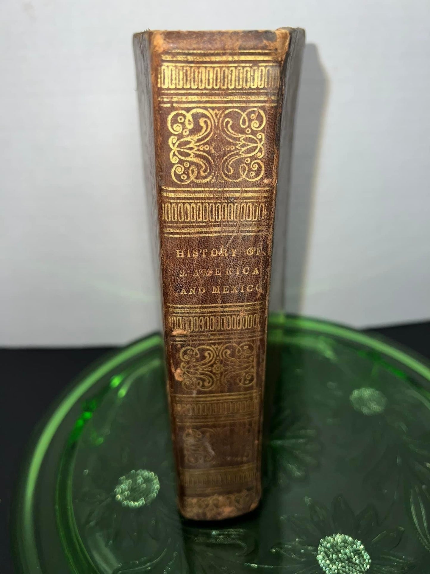 Antique Victorian exploration history 1825 A view of South America and Mexico