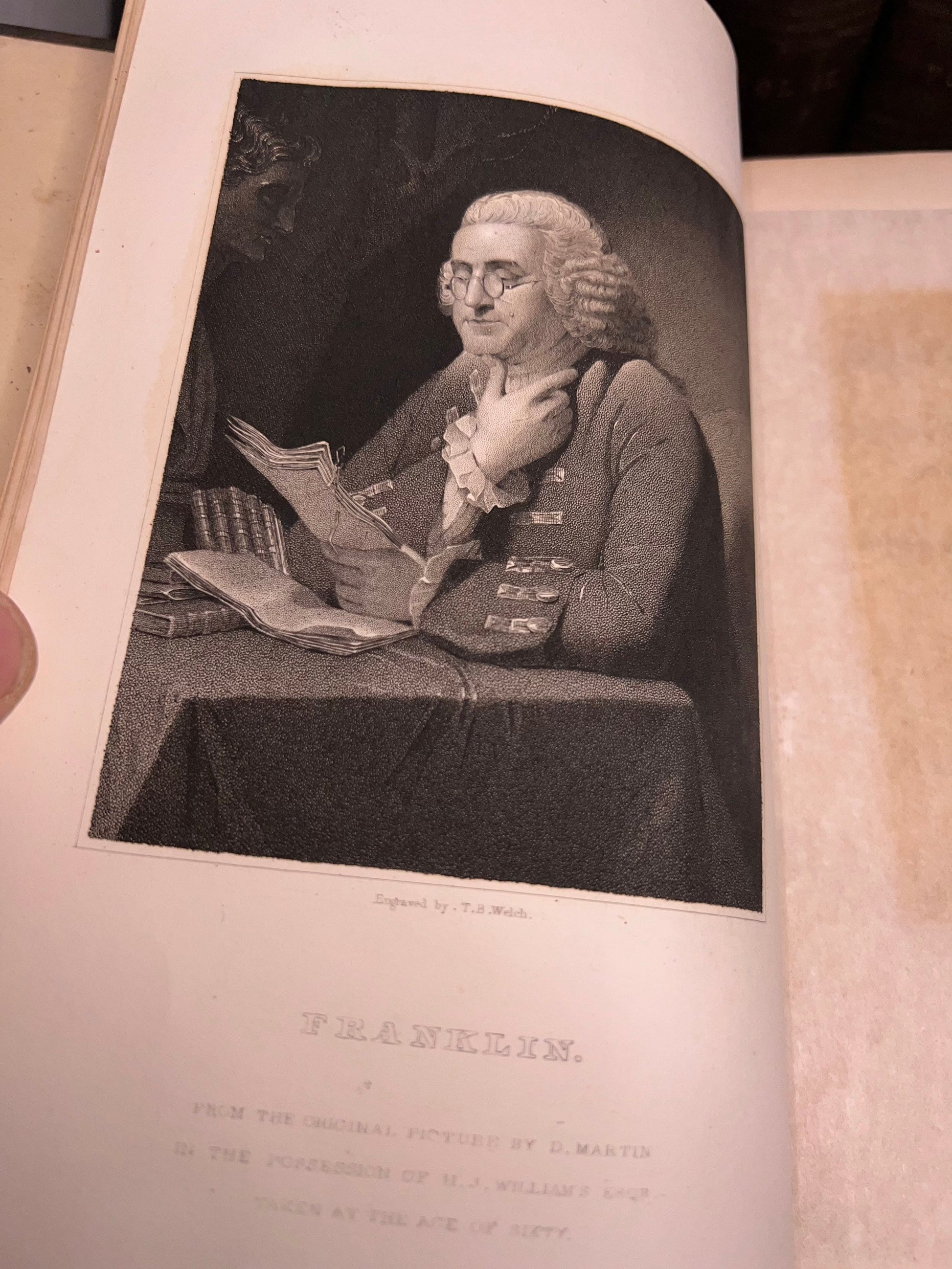 Antique 1836-1840 The works of Benjamin Franklin 8 volumes Jared sparks American history