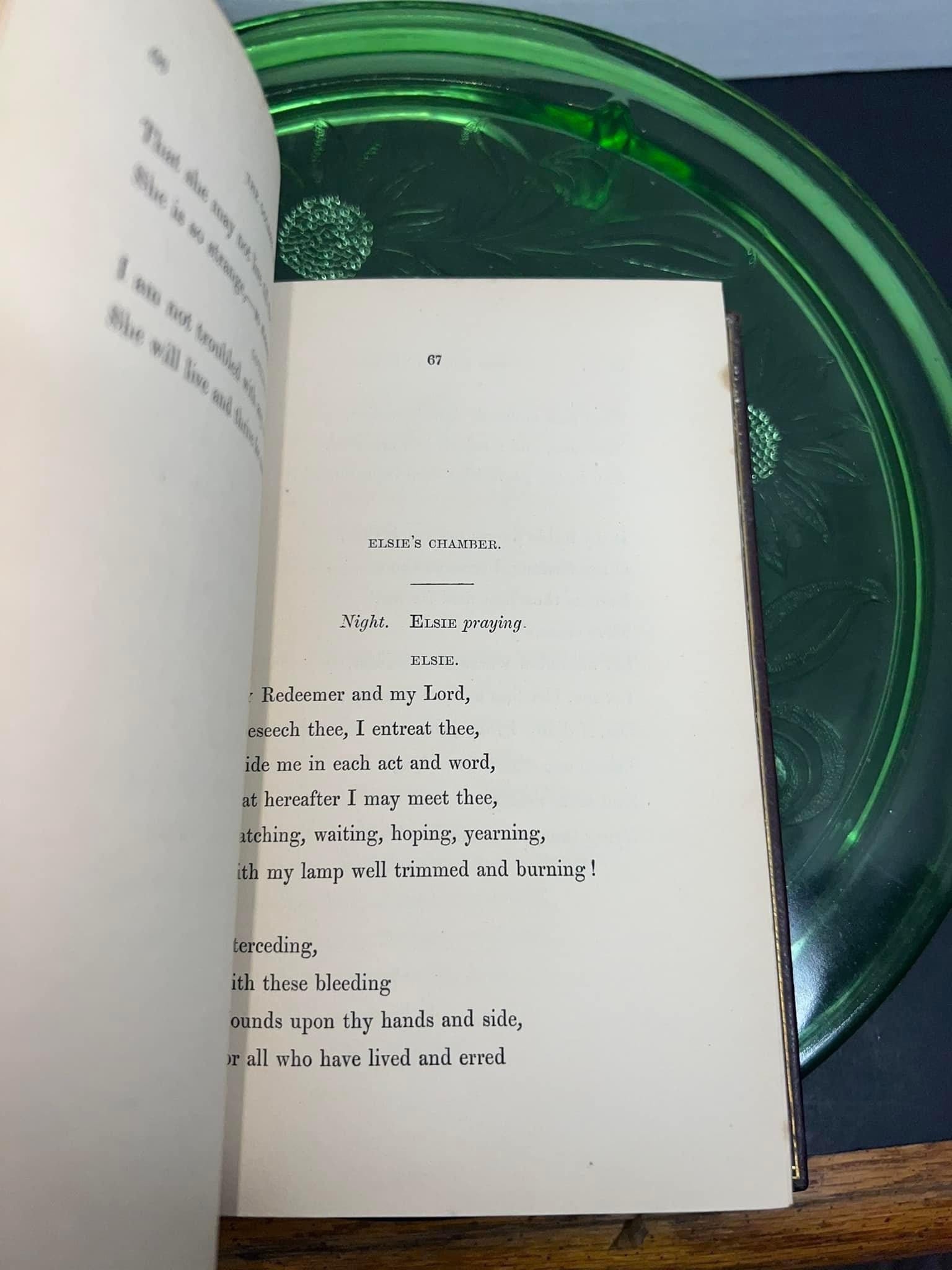 Antique Victorian poetry Longfellow’s golden legend 1851 London
