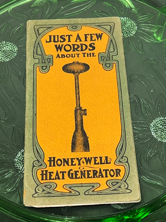 Antique advertising Honeywell heat generator pamphlet hand out 1900s