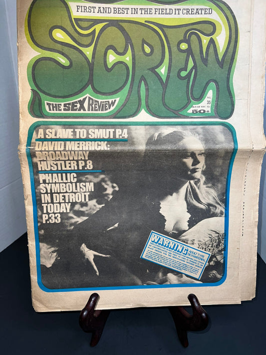 Vintage screw magazine adult retro smut 1969 risqué hippie Halloween