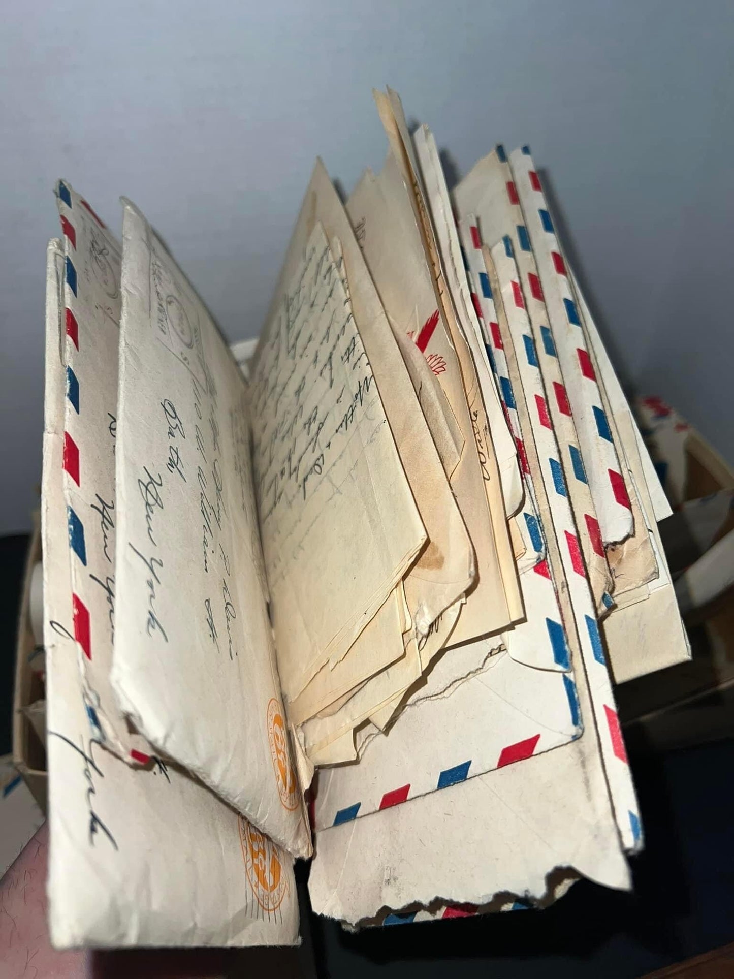 Antique ww2 handwritten letters collection Air Force Sargent Harry davis 1940s correspondence New York