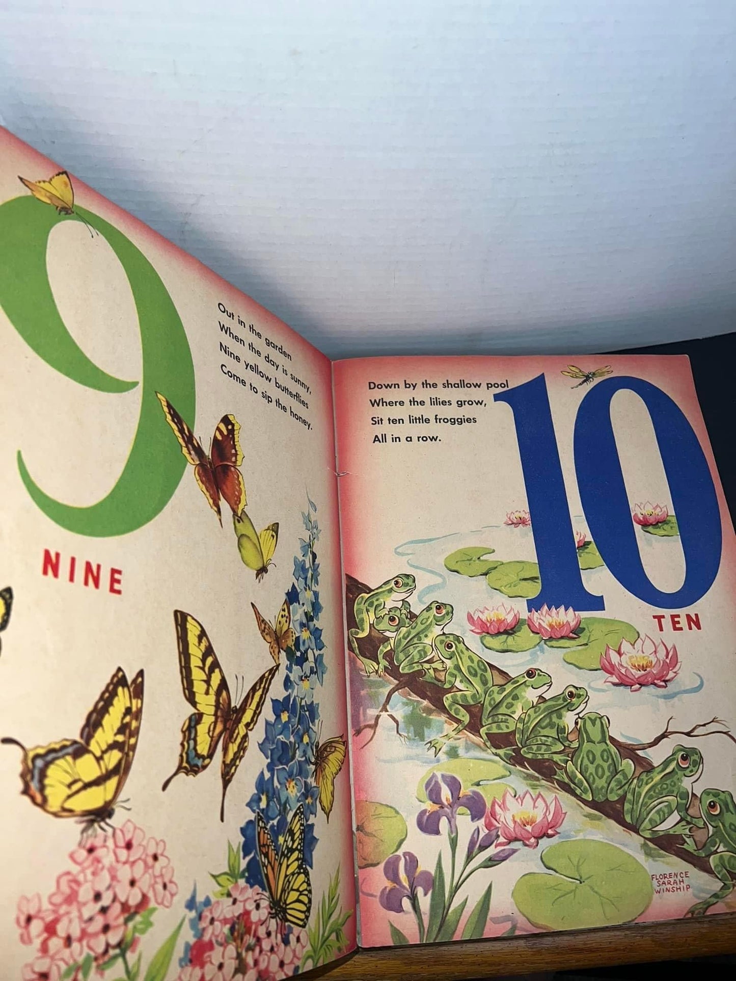 Vintage 1944 children’s book Great illustrations bold colors for art junk journal