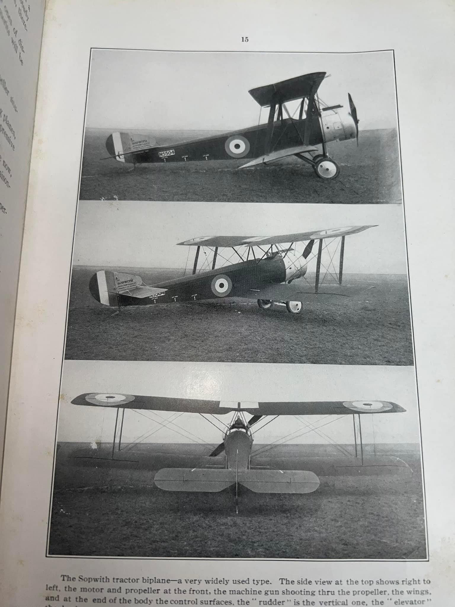 Antique 1918 Military aero planes Grover c loening Illustrated early aeronautical