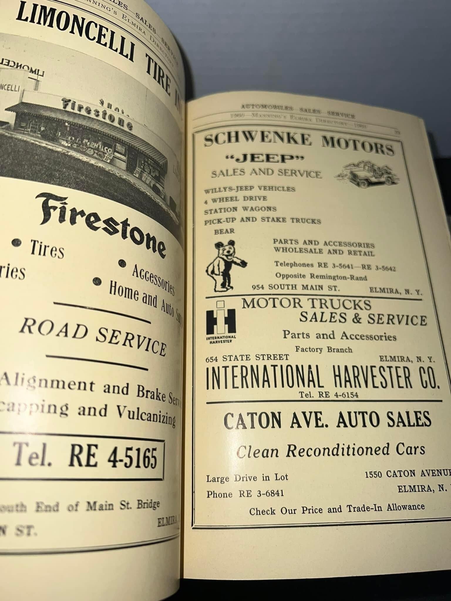 3 vintage directories 1960-1972-1977 – Elmira New York early advertising