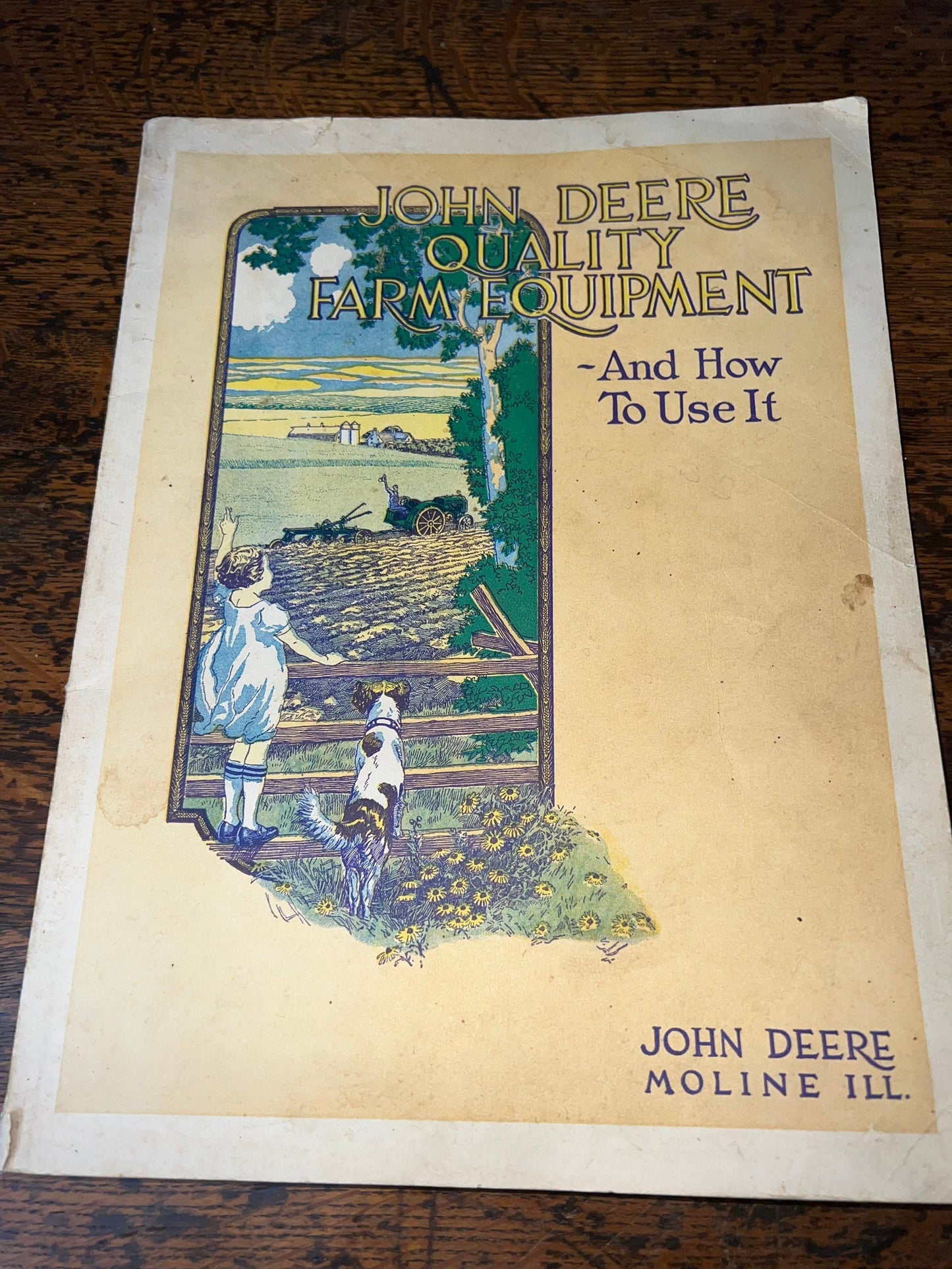 Antique farming John Deere catalog 1913 super rare early agriculture equipment fully illustrated
