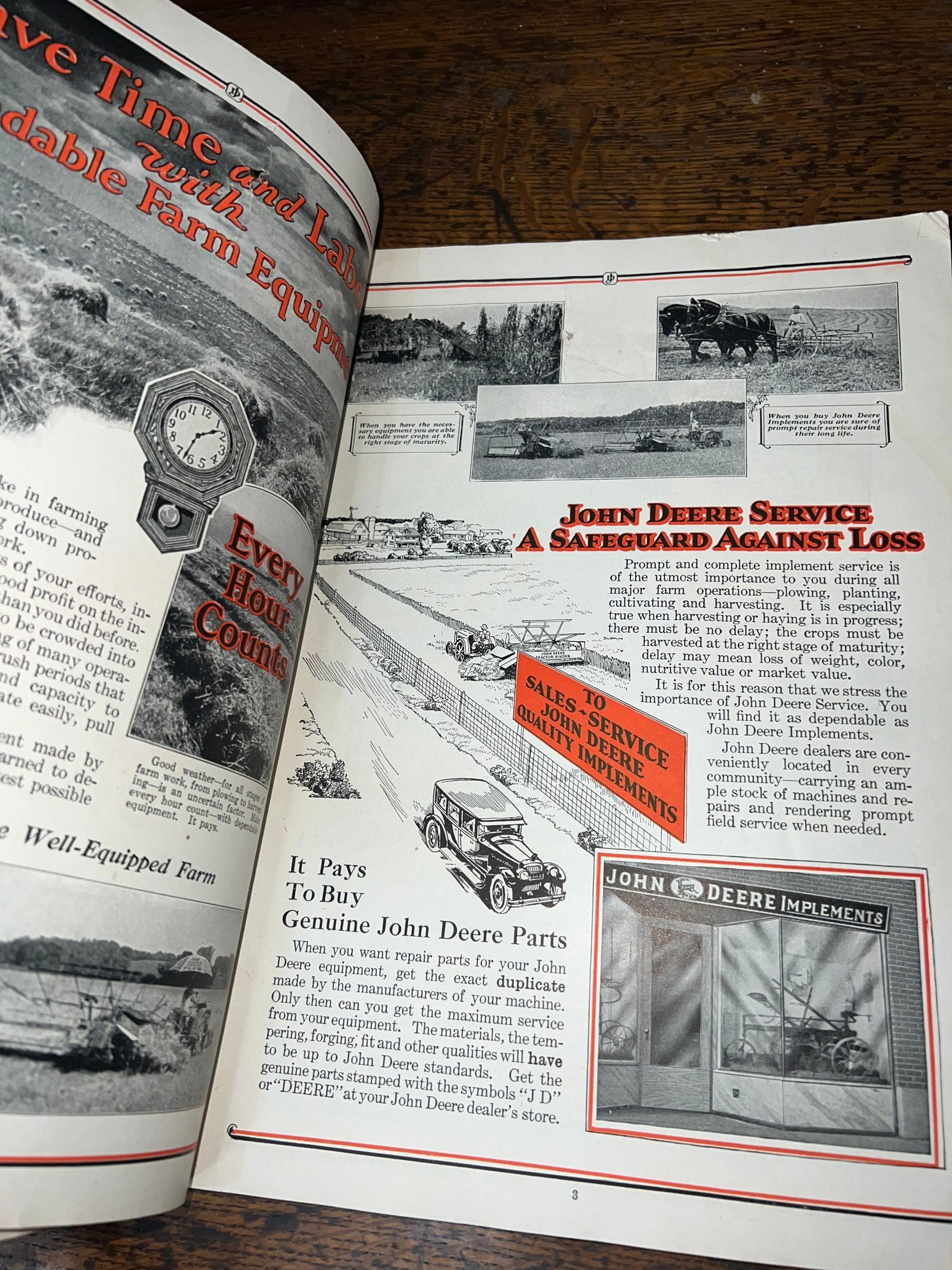 Antique farming John Deere catalog 1913 super rare early agriculture equipment fully illustrated