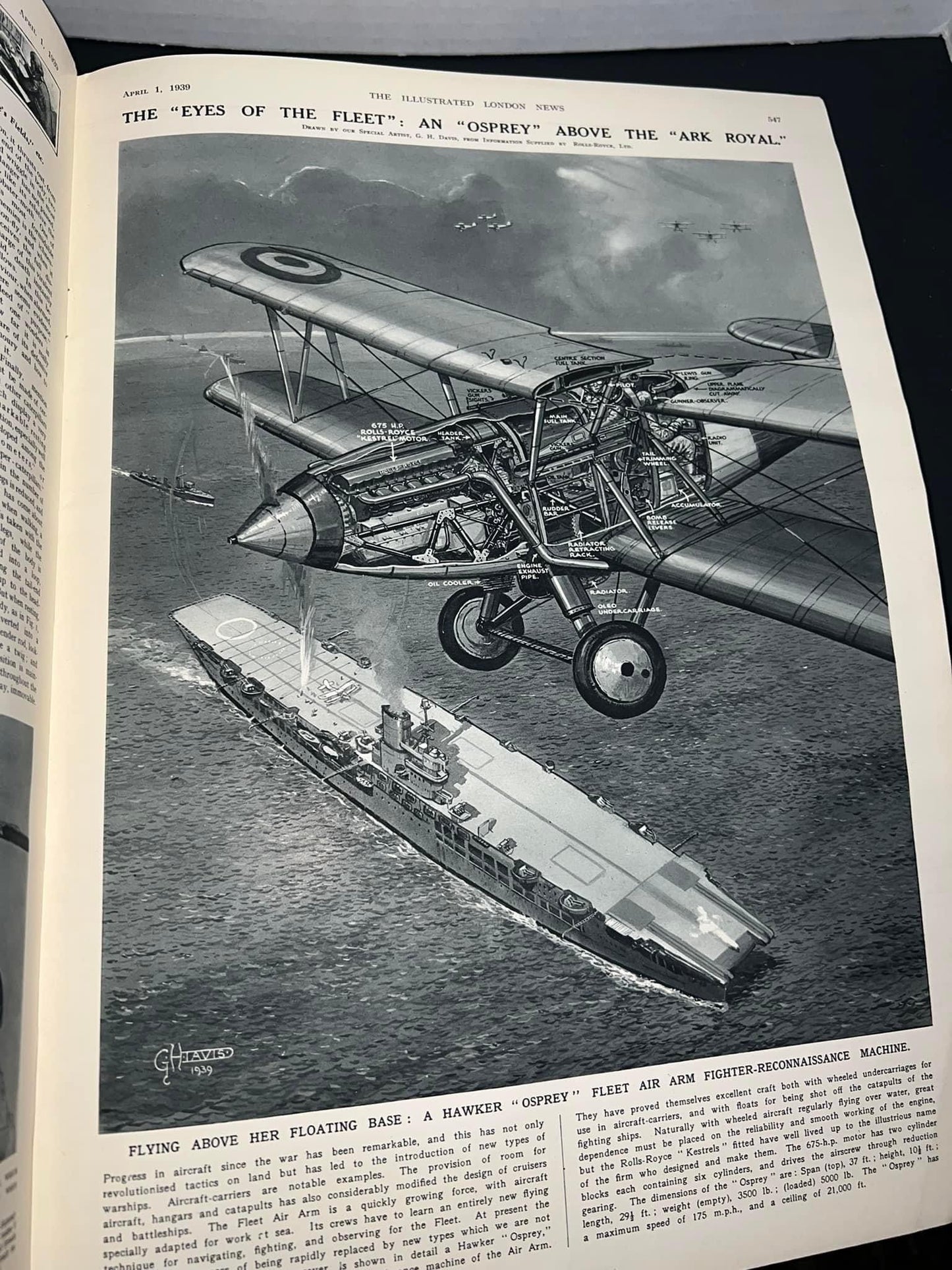 Vintage 1939 illustrated London news Royal navy number W scarce 37 inch supplement of full navy ship killer illustrations