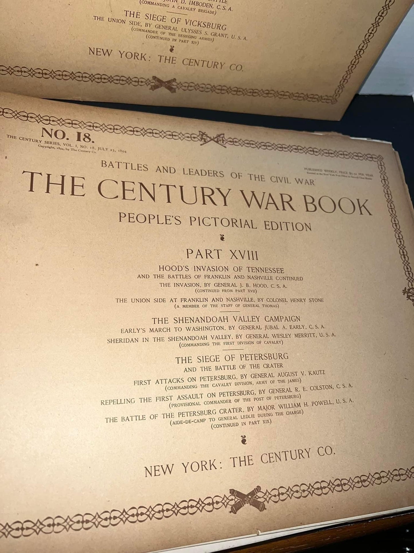 Antique 1894 Battles and leaders of the civil war People’s pictorial edition Complete 20 volumes