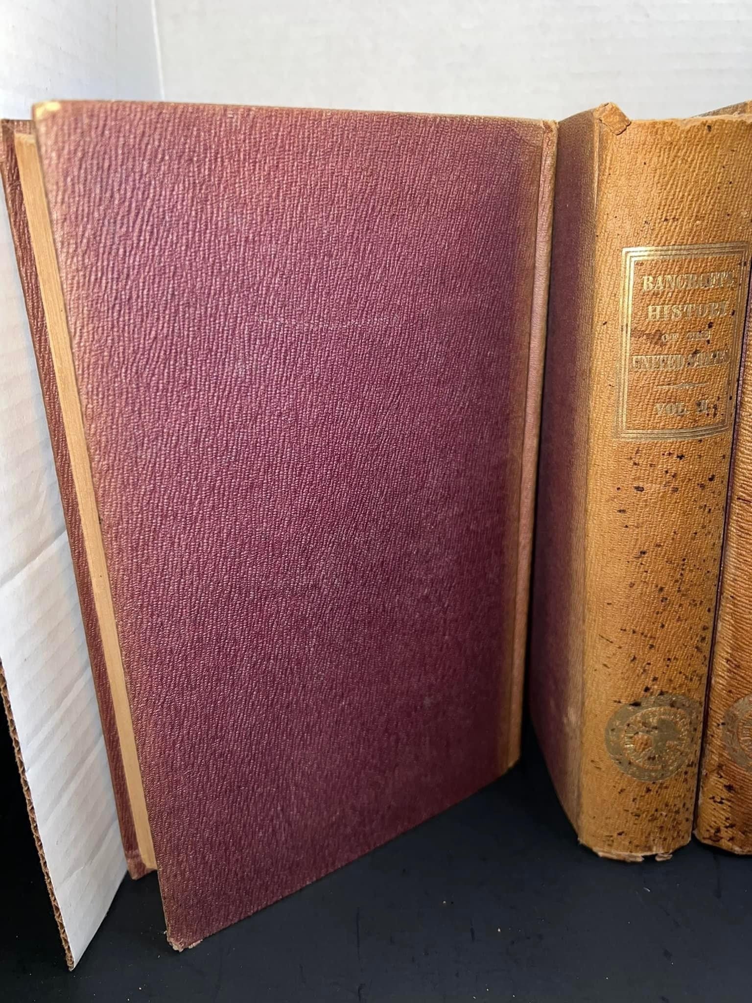 Antique pre civil war 1855 bancroft’s history History of the United States 7 volume set