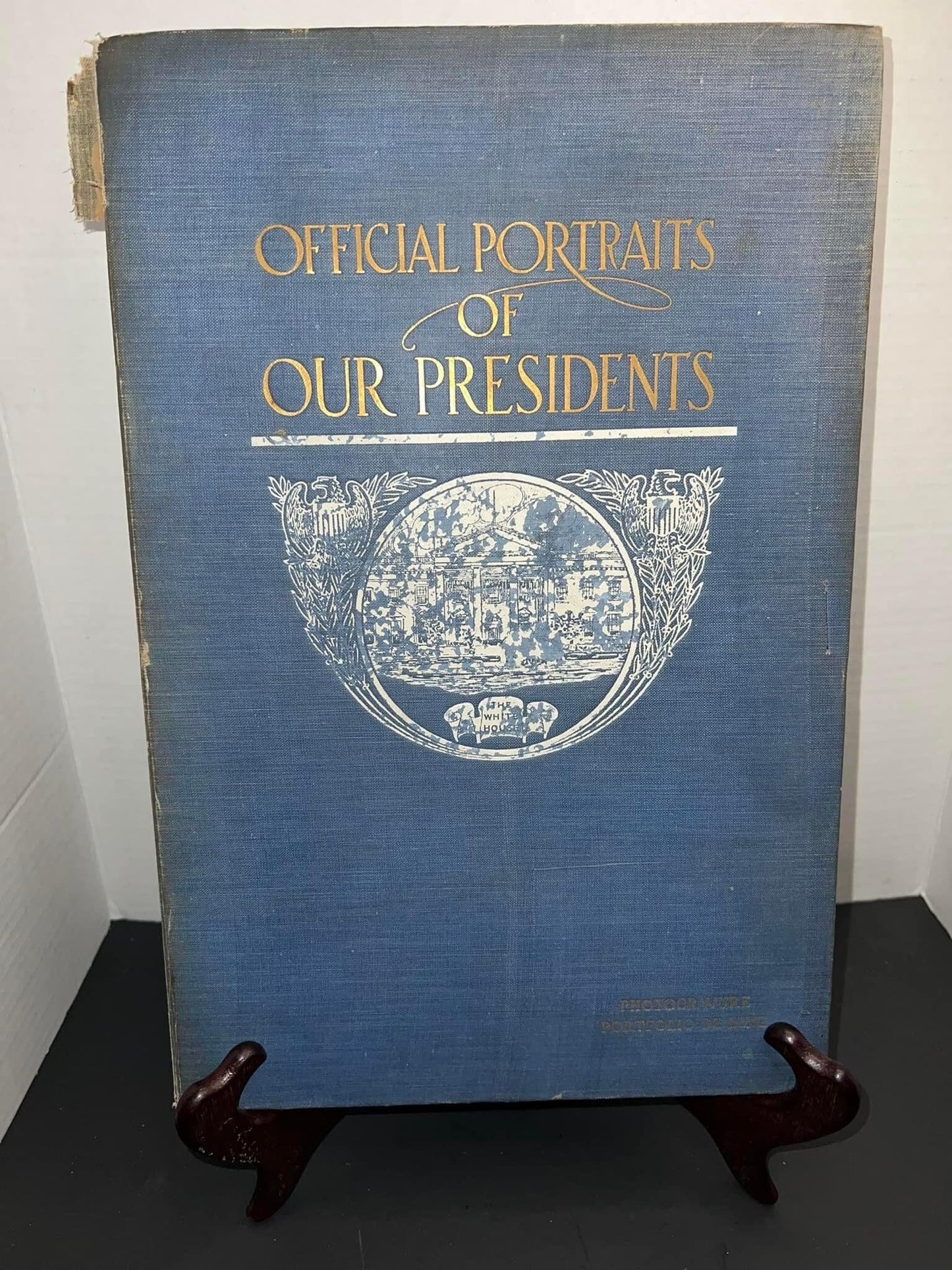 Antique 1912 the White House gallery of official portraits of the president’s Photogravures- Washington to Taft 26 portraits