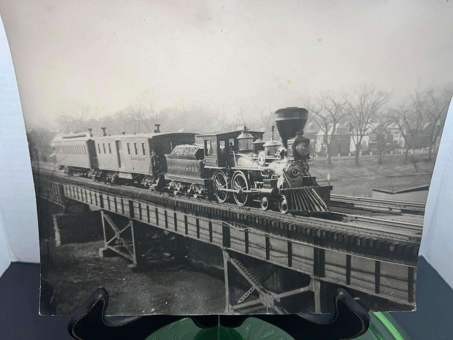 Vintage photo 1939 Train headed to New York worlds fair identified