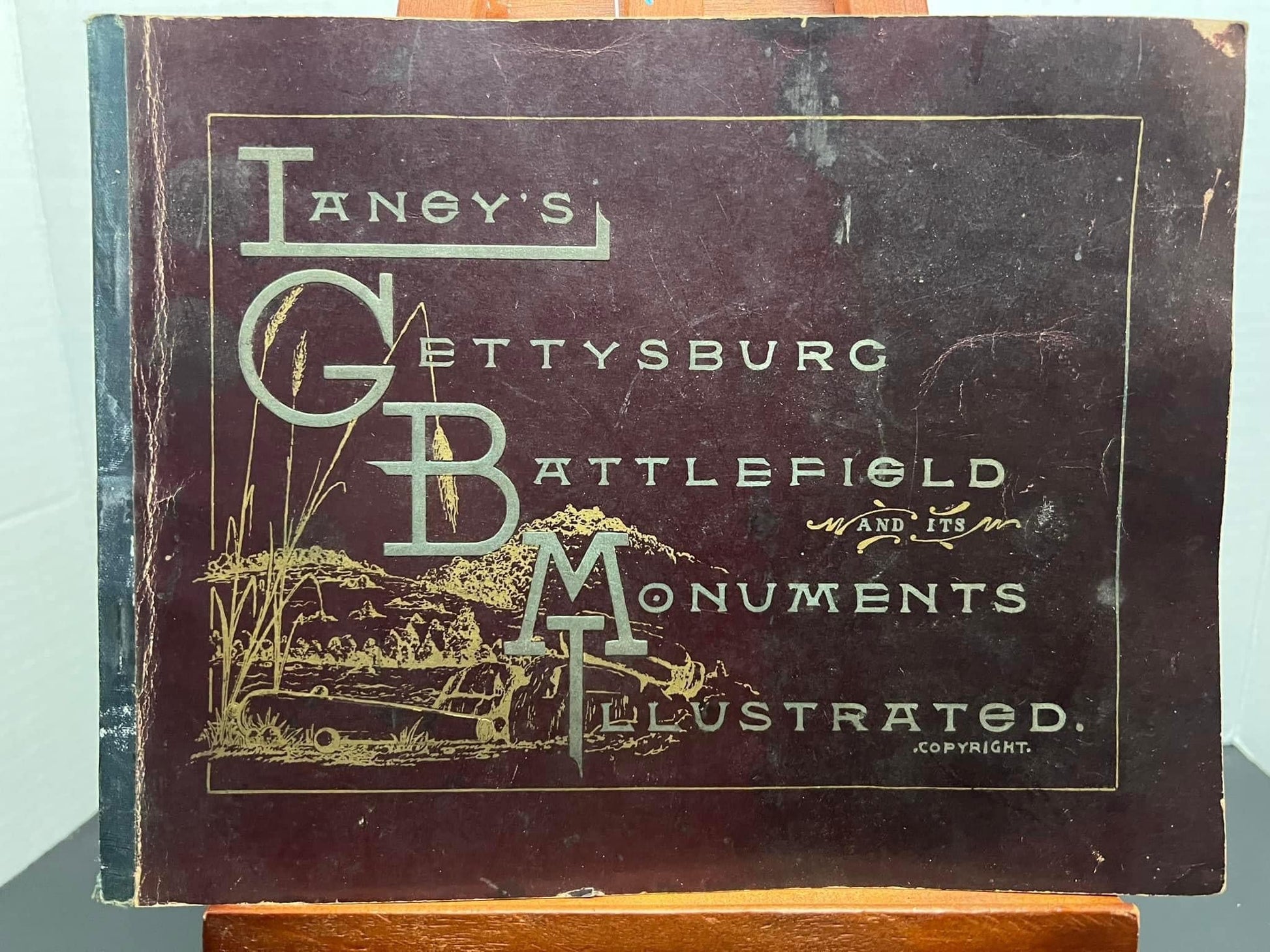 Antique Victorian 1895 - scarce 1st Ed Laney’s Gettysburg battlefield and it’s monuments illustrated