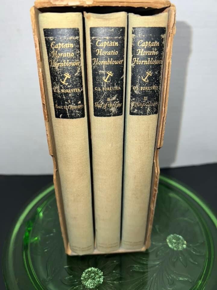 Vintage 1939 3 volume set Captain Horatio hornblower Cs forester