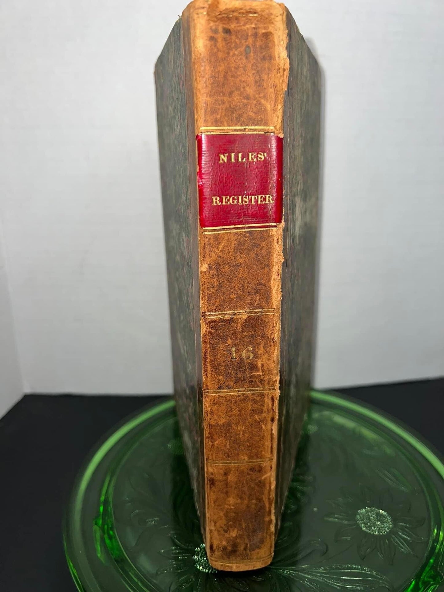 Antique pre civil war 1819 Nile’s weekly register - March to September slavery native Americans early Americana history