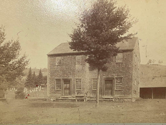 Antique photo 1886 - Quaker church Deruyter New York idd genealogy history