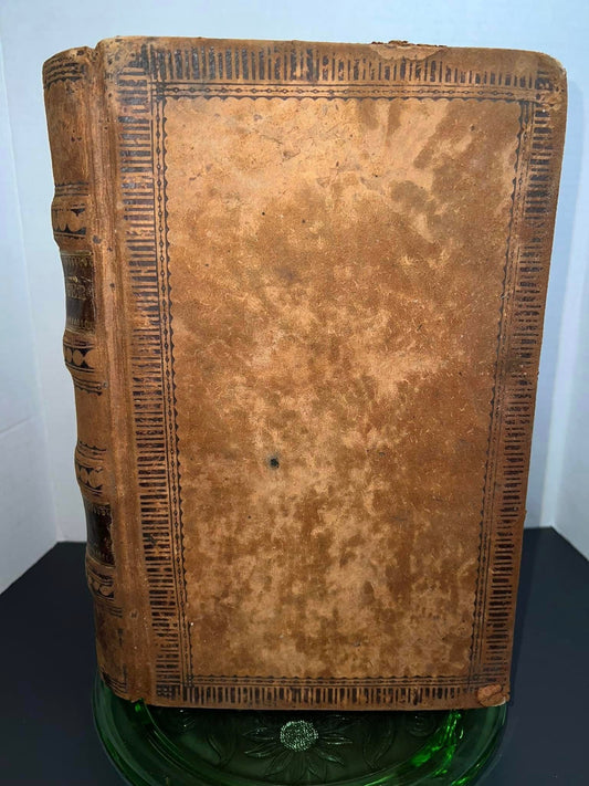 Antique pre civil war 1848–1850 ledger scrapbook leather handwritten