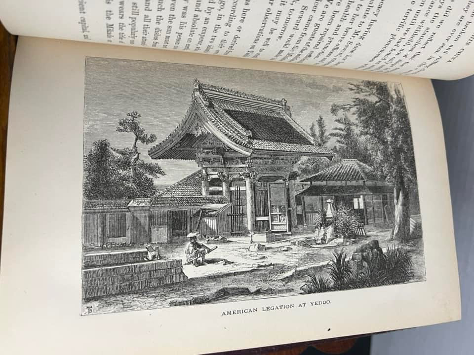Antique Victorian travel exploration 1873 Sewards travels around the world /Asia/Japan etc 200 illustrations & map