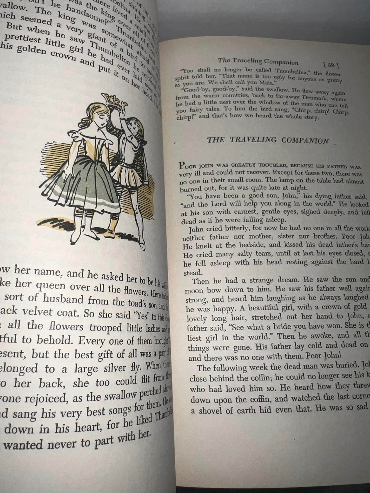 Vintage fairy tale set folklore books Hans Christian Andersen Andersen’s shorter tales Andersen’s fairy tales Andersen’s longer 1948