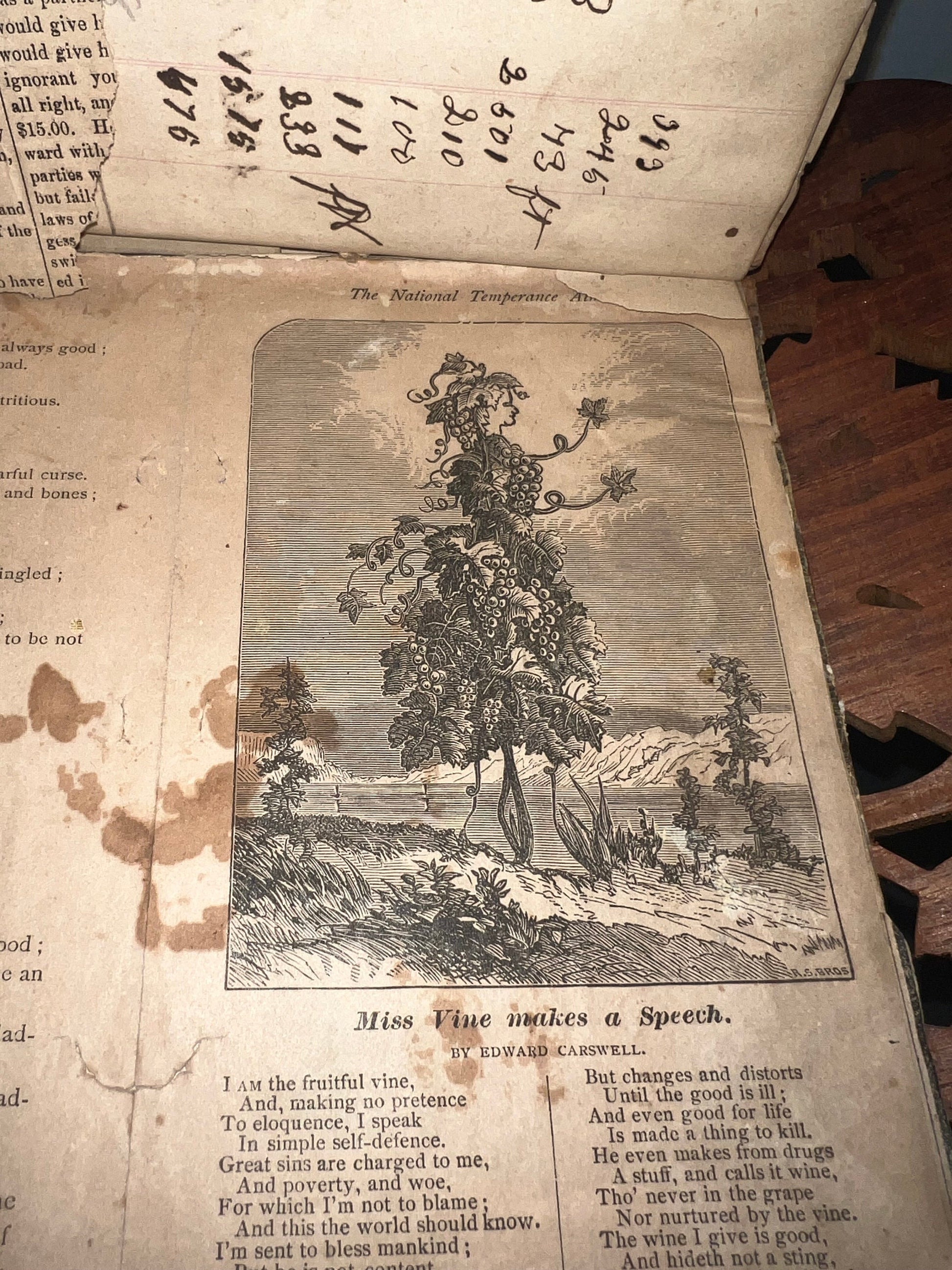 Antique Victorian ledger scrapbook small 1870s journal