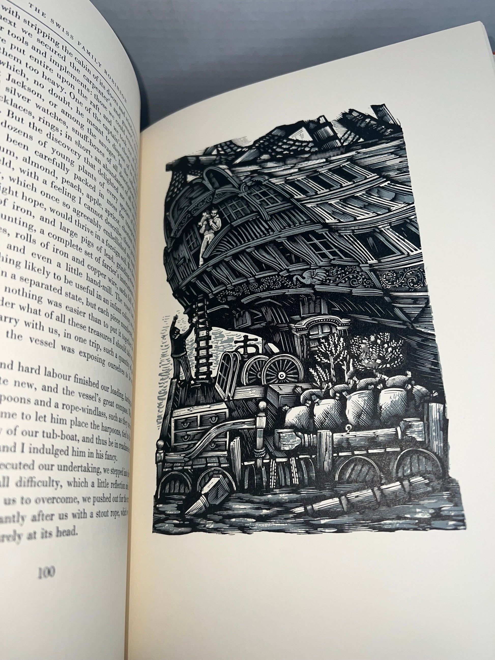 Vintage the Swiss family Robinson 1963 the limited editions club johann wyss illustrated engravings