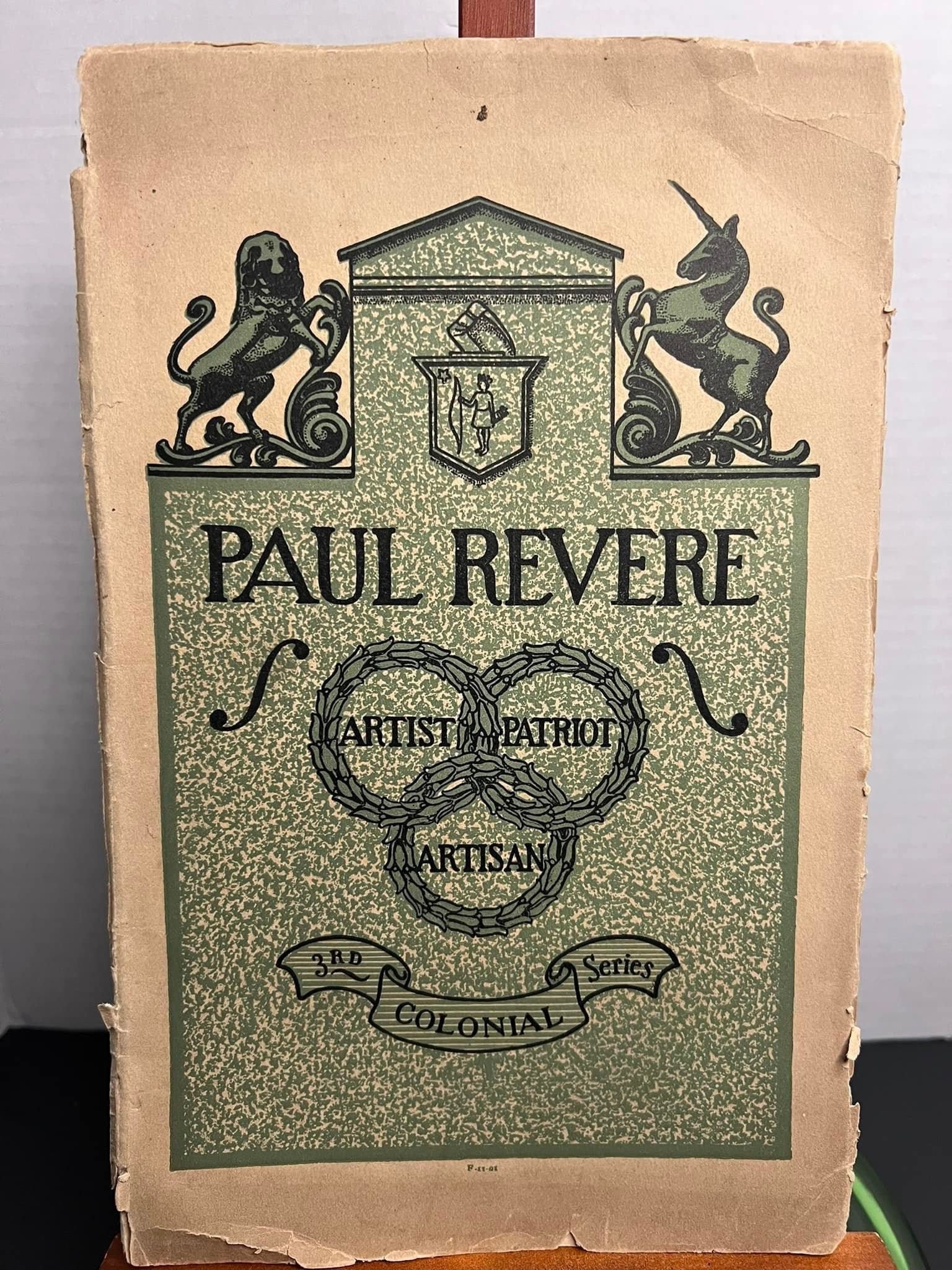 1901 Outline & catalog —of the life and works of Paul revere Printed by the - towle mfg company silversmiths - Newburyport mass 1901