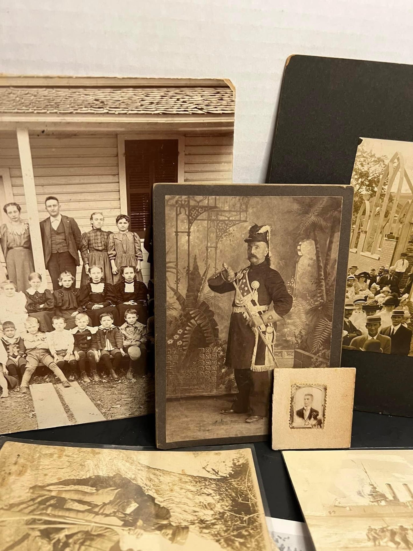 Antique Vintage Victorian and later photo lot 1800s to 1940s cabinet photo rppc snapshot