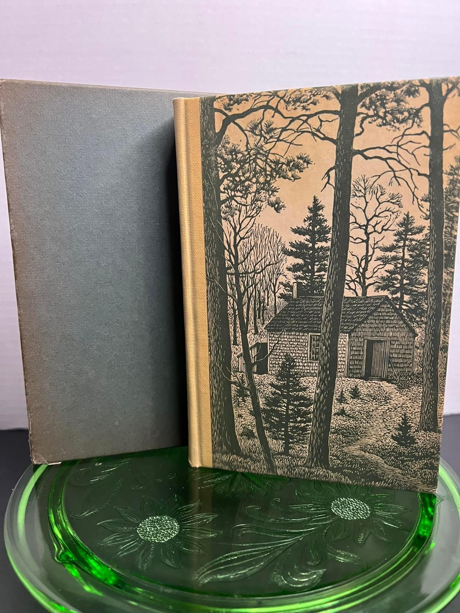 Vintage 1939 Walden or life in the woods By - Henry David thoreau Wood engravings by - Thomas w. Nason