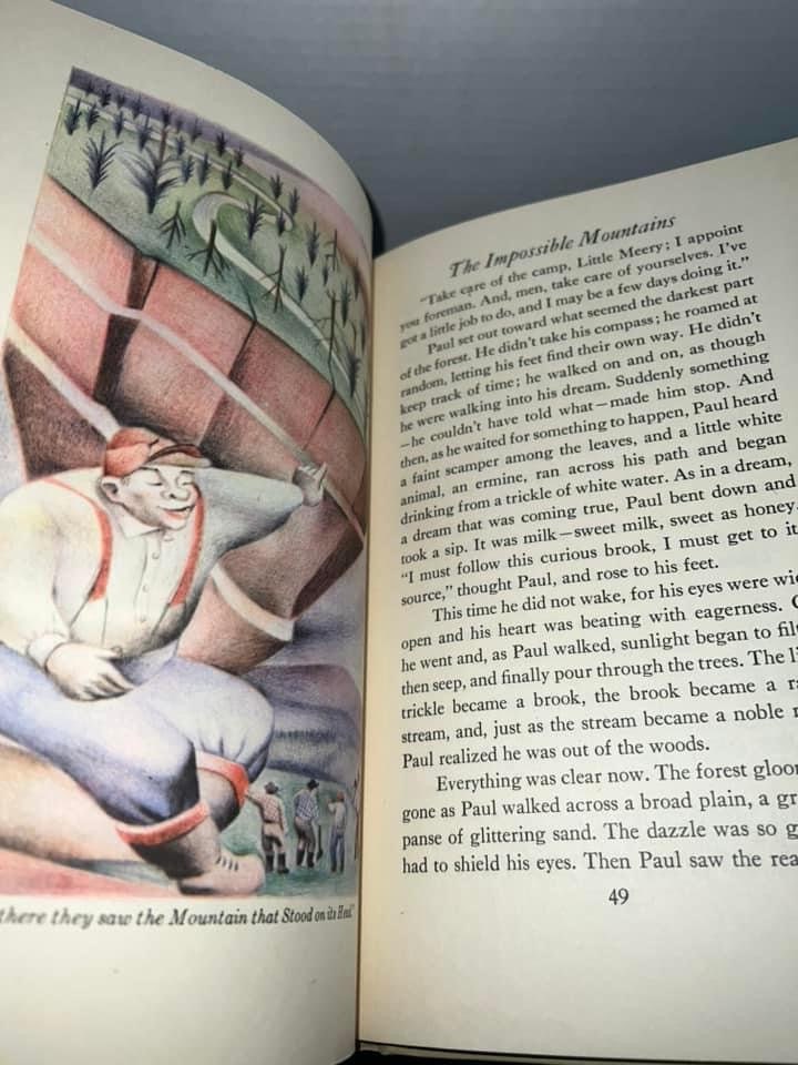 Vintage Fairy tale lot Canton’s Aesop Hans Christian Andersen The wonderful adventures of Paul bunyan 1967, 1942, 1945 illustrated