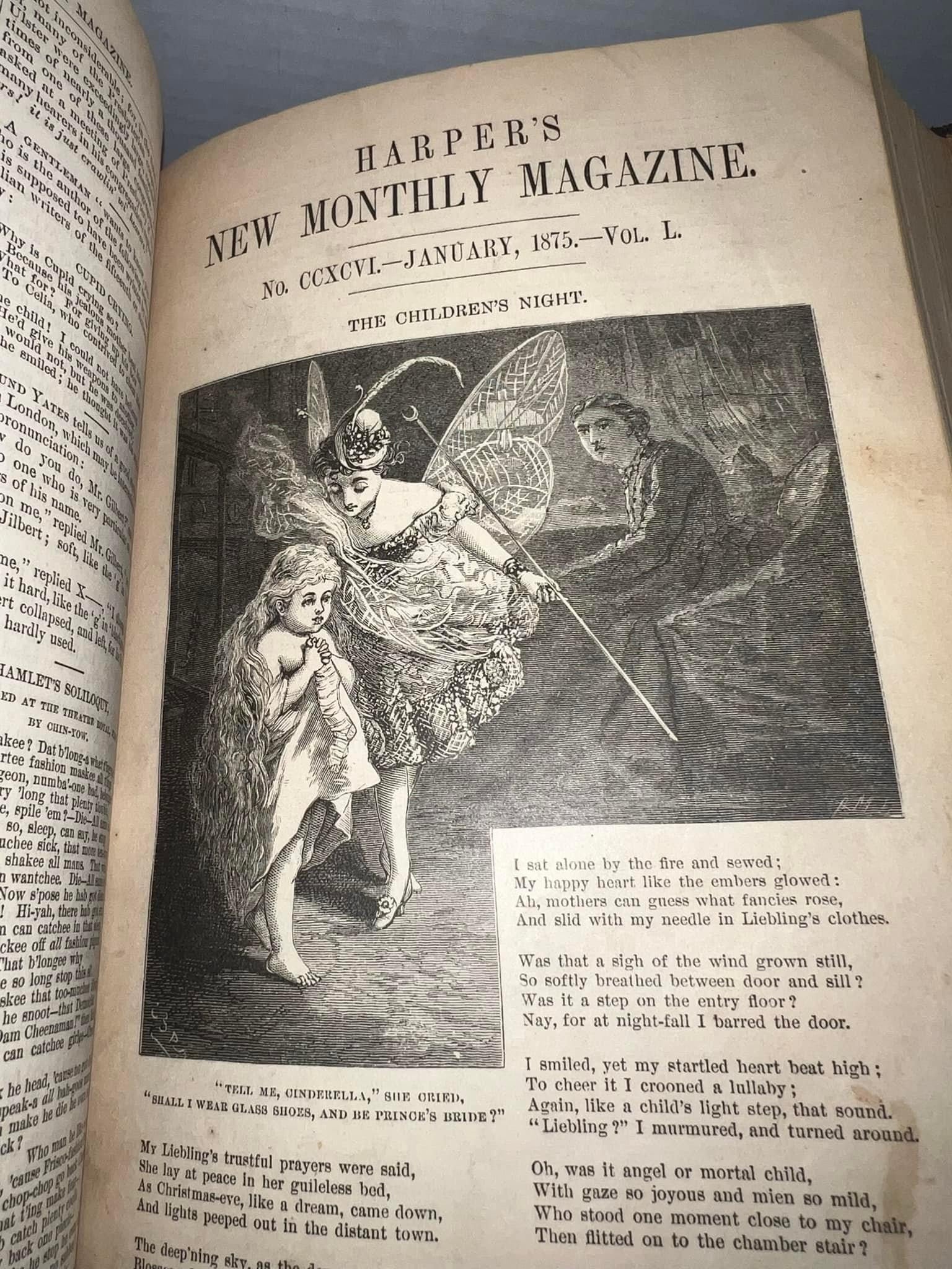 Antique Victorian 1875 Harpers new monthly Volume 50 December to may gorgeous illustrations